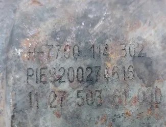 Katalyzátor Renault H7700114302 / PIE8200274616 / 112750361000 - 2